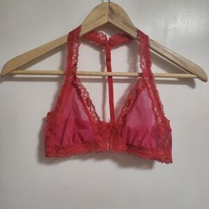 Natori Pink And Red Lace‎ Bralette 34B